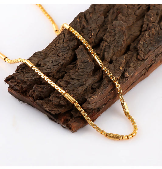 Men's Molded Pattern Alloy Chain