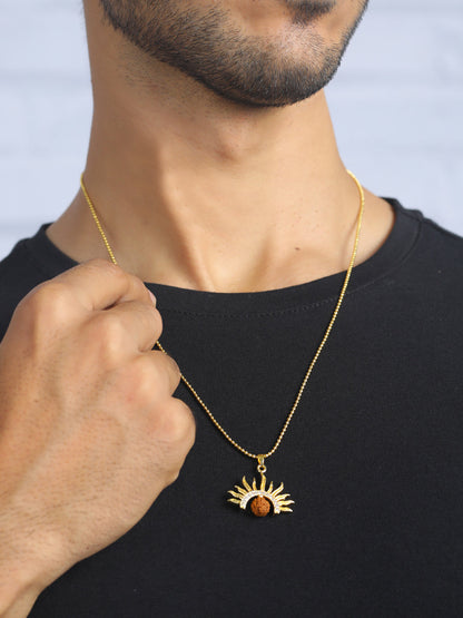 Rudraksh Surya Pendant with Chain