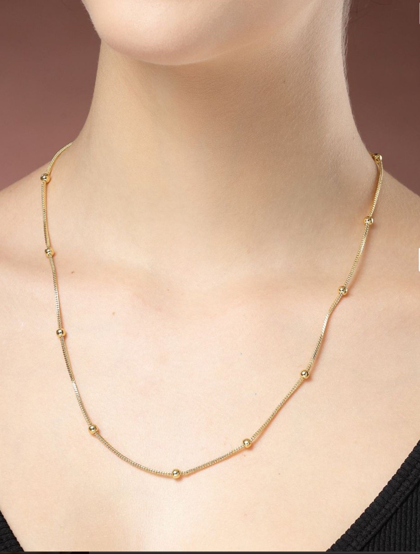 Gold Plated Minimal Chain for women's