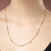 Gold Plated Minimal Chain for women's - 22K Gold PVD - 100% Waterproof & Daily Wear