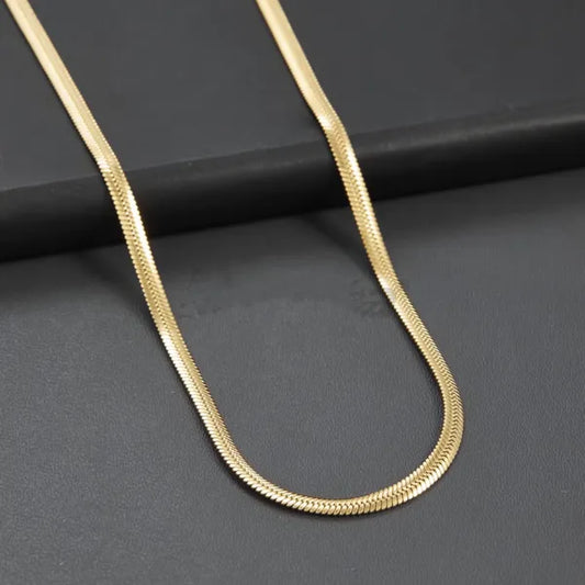 Men’s 18K Gold Plated Snake Chain.