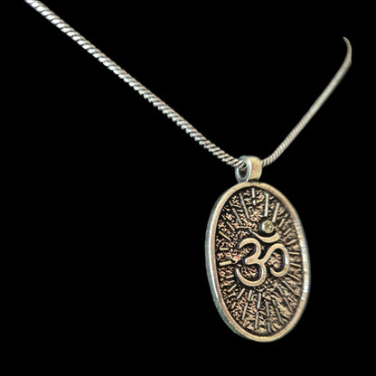 Handcrafted OM Pendant with Chain – In 3 Colours