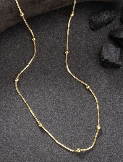 Gold Plated Minimal Chain for women's