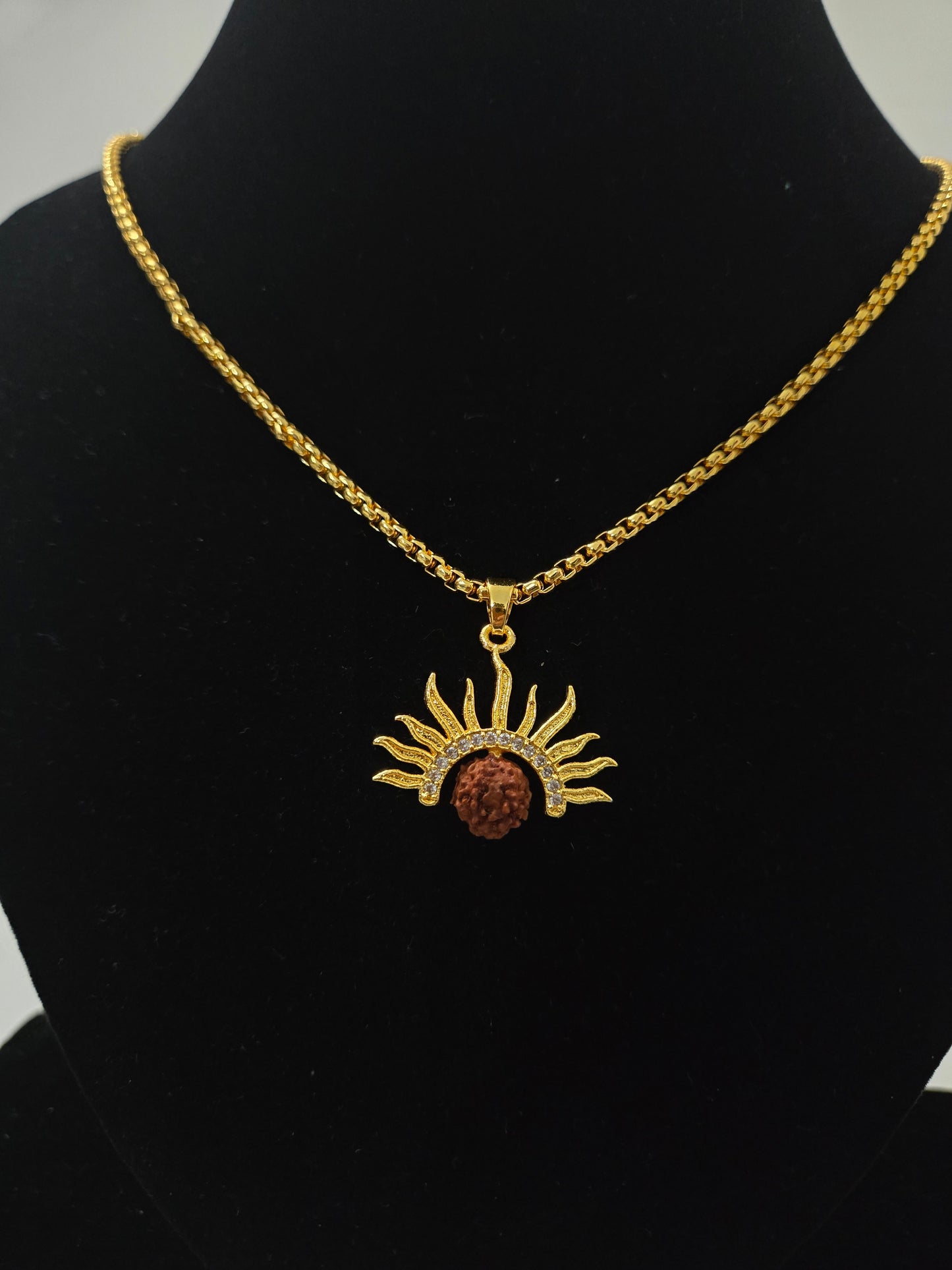Rudraksh Surya Pendant with Chain